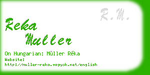 reka muller business card